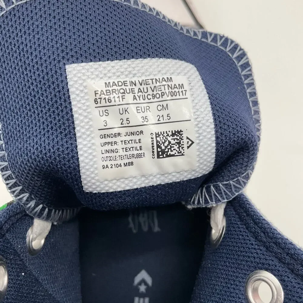 Converse Chuck Taylor All Star Gray Dinosaur Print High‎ Top Toddler Youth 3